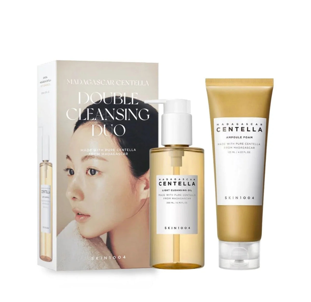 مجموعة SKIN1004 Madagascar Centella Double Cleansing Duo للتنظيف المزدوج للبشرة