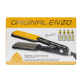 مكواة فرد الشعر الاحترافية إنزو (ORIGINAL ENZO Keratin & Gold Hair Oil Straightener) موديل EN-5050A، والمصممة لتصفيف وتنعيم الشعر بفعالية