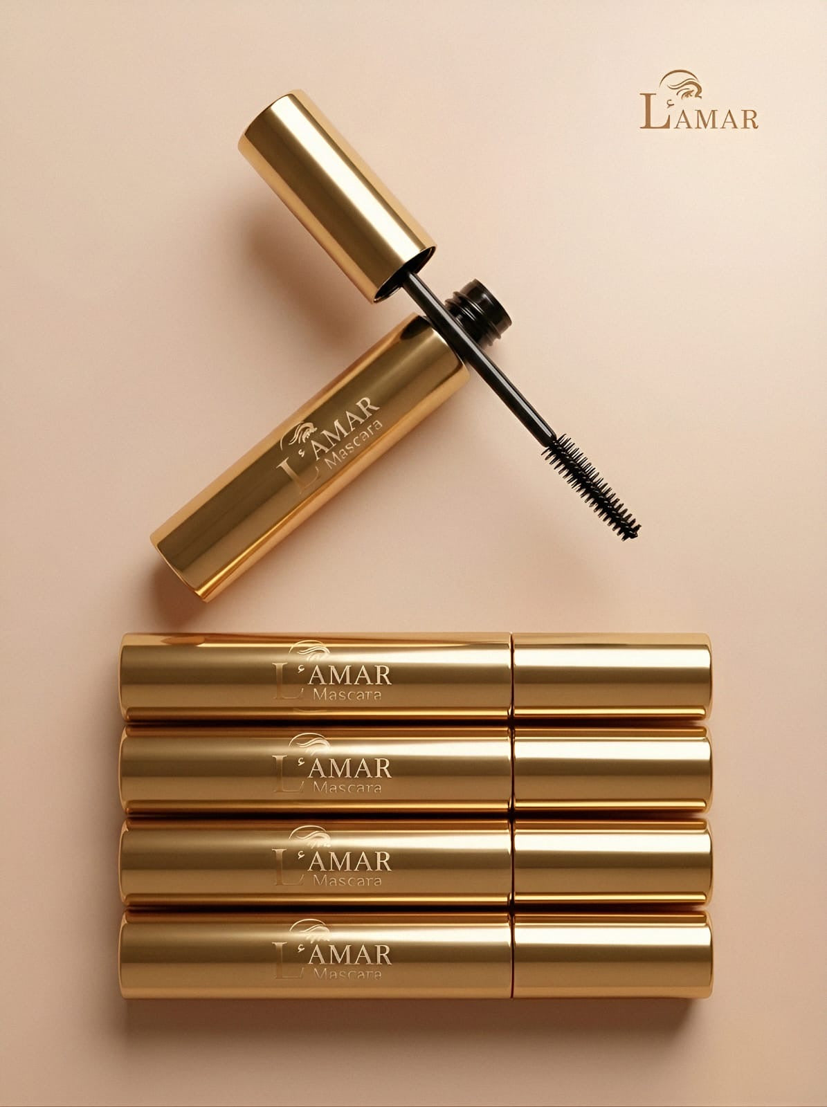 ماسكارا لامار (L'Amar Mascara) الشهيرة المخصصة لتكثيف وتطويل الرموش.