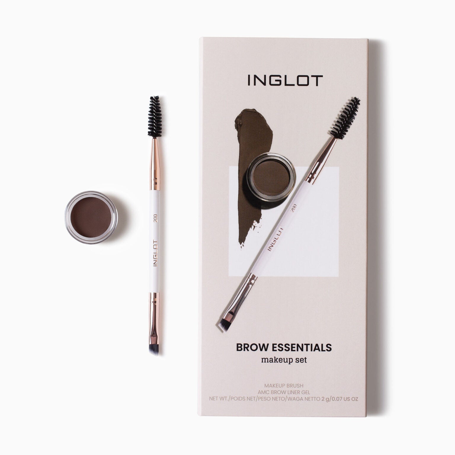 طقم مكياج الحواجب Inglot Brow Essentials Makeup Set