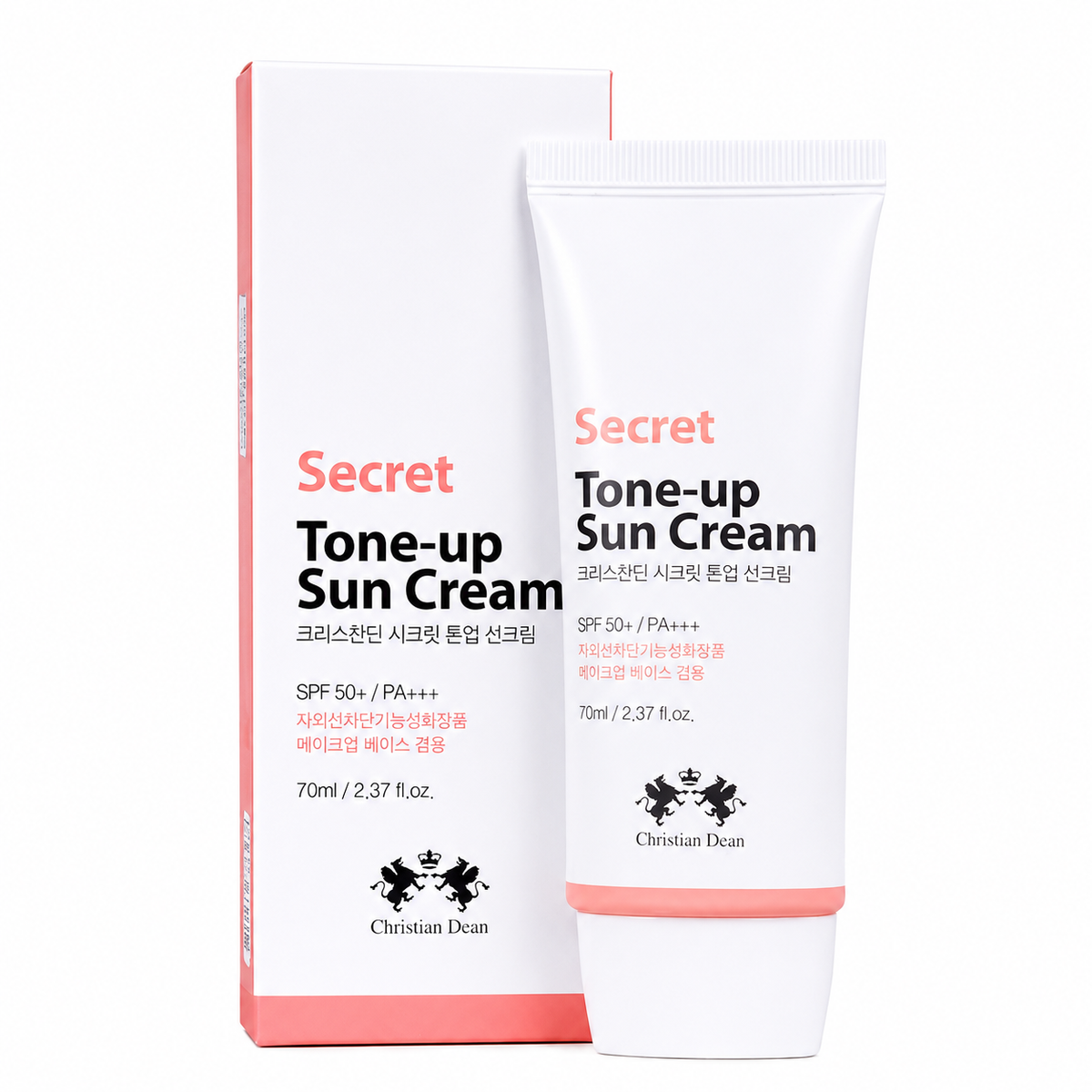 كريم واقي الشمس وموحد اللون الكوري Christian Dean Secret Tone-Up Sun Cream SPF50+ PA+++