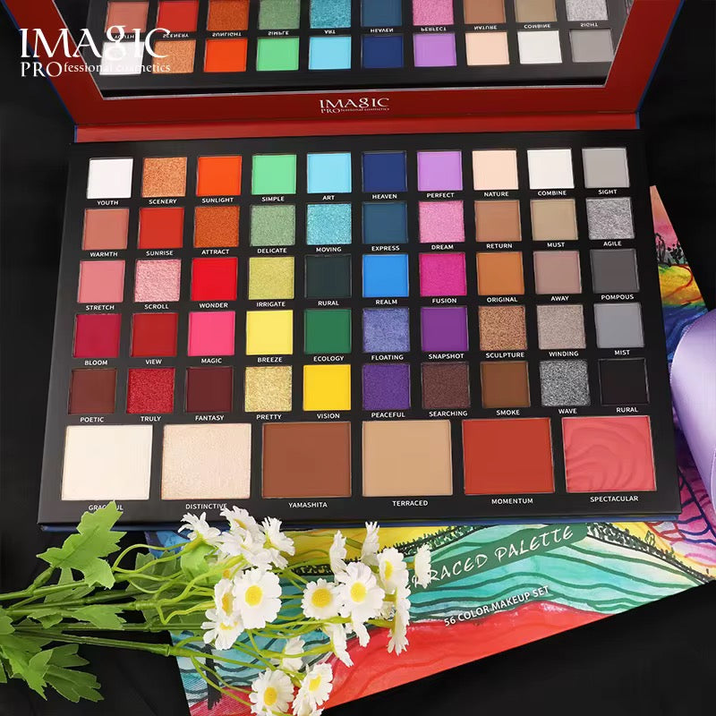 باليت المكياج المتكامل (56 Color Terraced Palette) من ماركة إيماجيك الاحترافية (IMAGIC Professional Cosmetics)