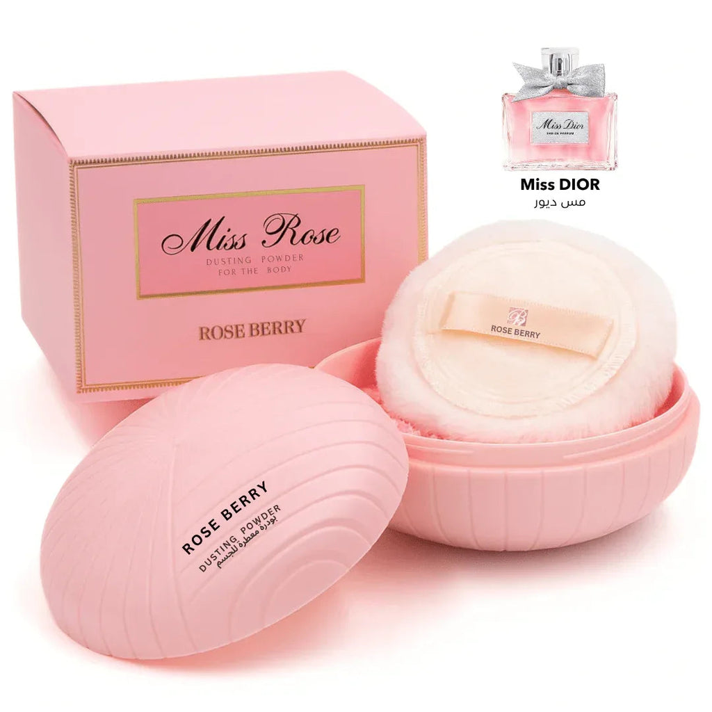 بودرة ميس روز العطرية والمعطرة للجسم (Miss Rose Dusting Powder for the Body)
