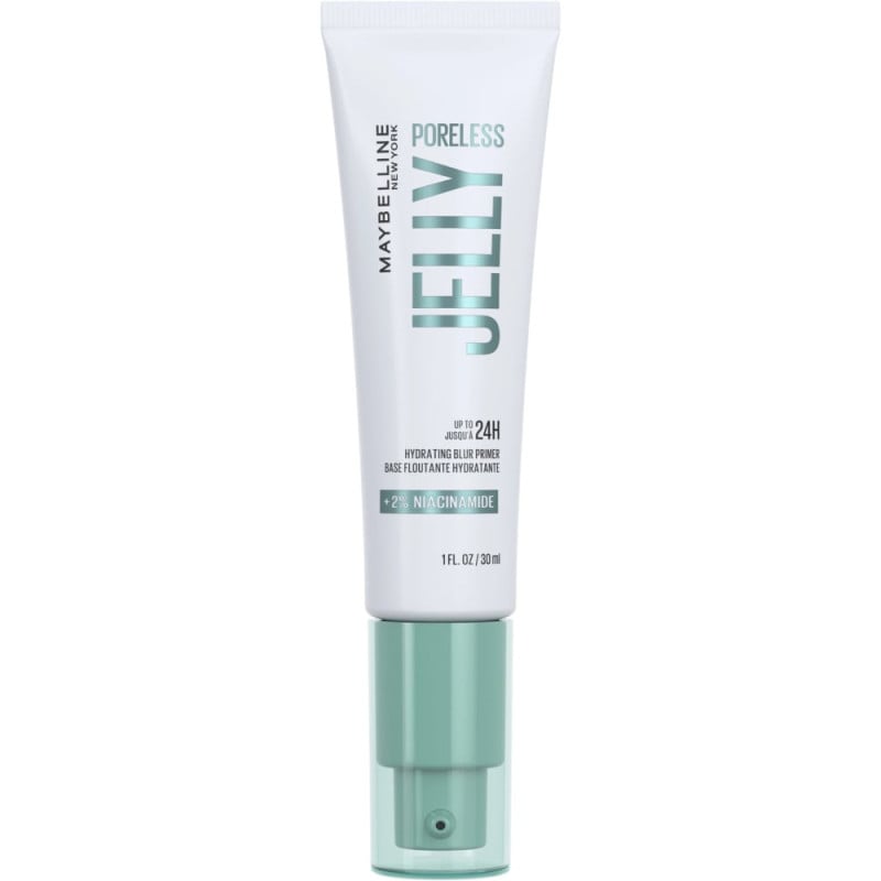 برايمر جيلي بورليس المرطب والمخفي للمسام (Poreless Jelly™ Hydrating Blur Primer) من الماركة العالمية الشهيرة Maybelline New York