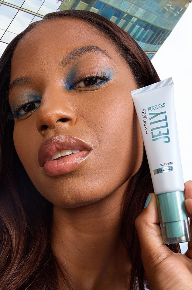 برايمر جيلي بورليس المرطب والمخفي للمسام (Poreless Jelly™ Hydrating Blur Primer) من الماركة العالمية الشهيرة Maybelline New York