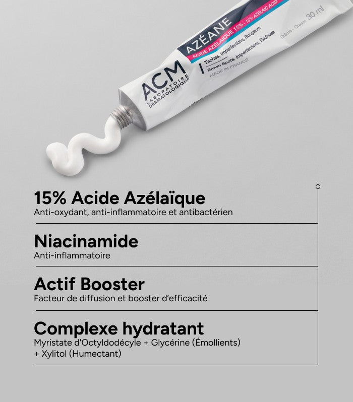 ACM/ Azeane - Azelaic Acid 15% 30ml :كريم ازيان بتركيز 15% الازيلك اسيد من اي سي ام