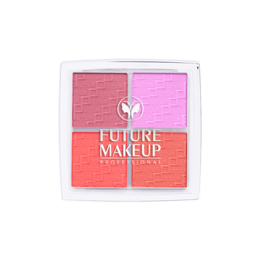 هذه باليت أحمر خدود رباعية الألوان من ماركة Future Makeup (برقم الموديل FU3602)