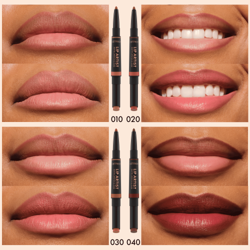 2 في 1: حددي، لوني، وتألقي مع Catrice Lip Artist.درجة 010