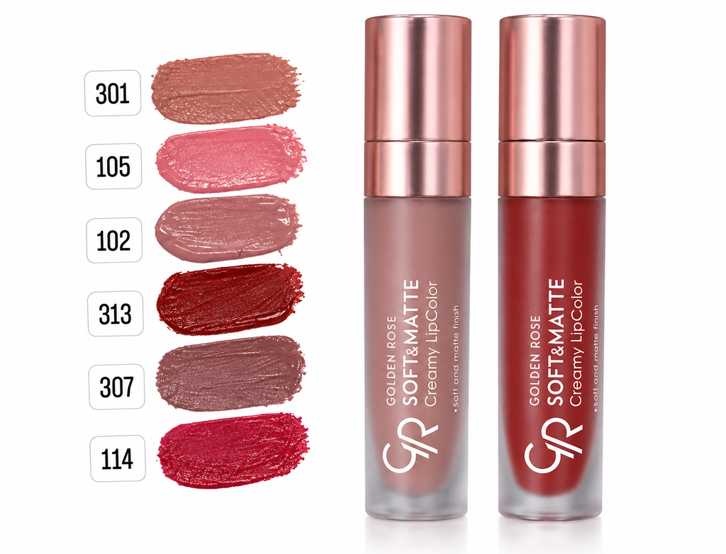 أحمر الشفاه السائل Golden Rose Soft & Matte Creamy Lipcolor