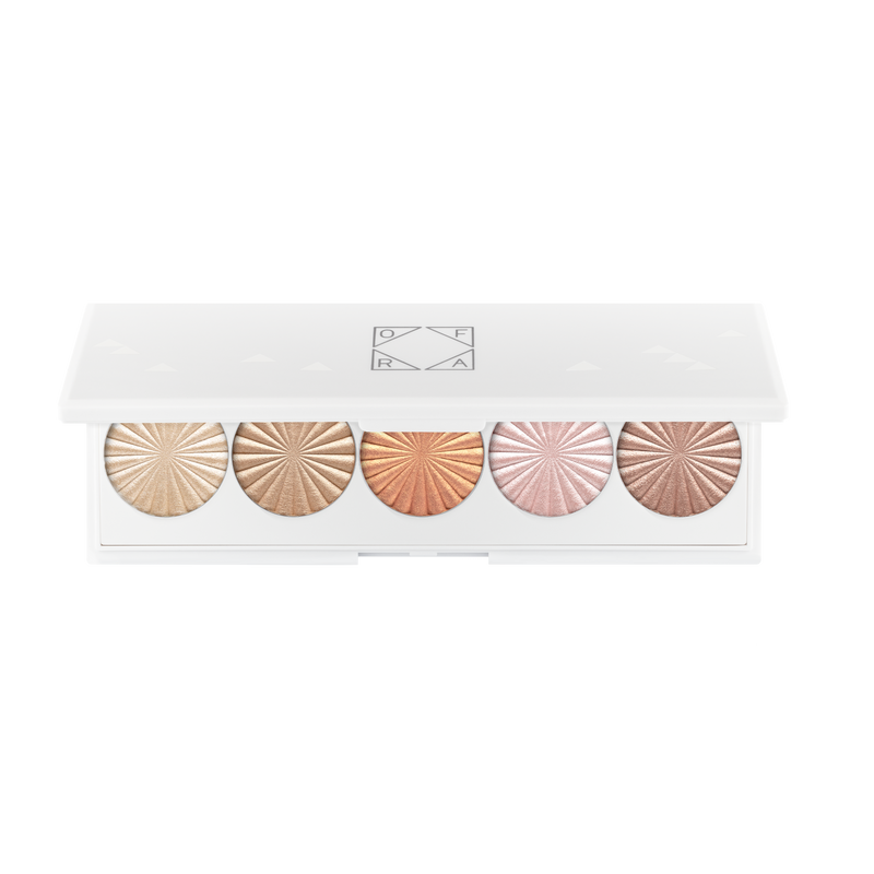 لوحة هايلايتر أوفرا سيجنتشر (Ofra Signature Palette) التي تحتوي على خمسة ألوان إضاءة متنوعة