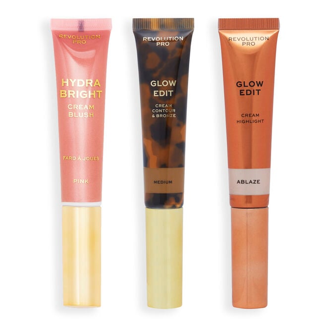 مجموعة Revolution Pro Cream Face Wand Trio التي تحتوي على ثلاثة منتجات كريمية للوجه