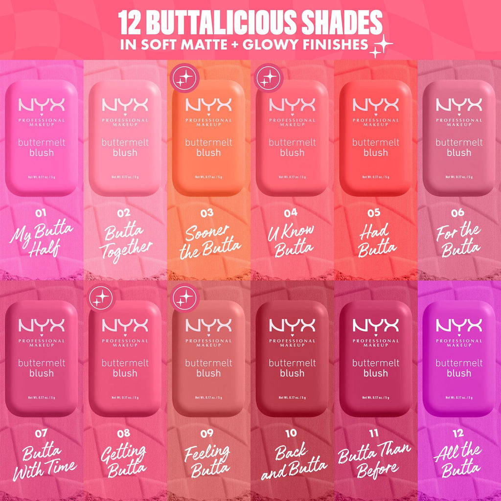 NYX Buttermelt Blush - 5g | ان واي اكس بلاش - ٥ غرام