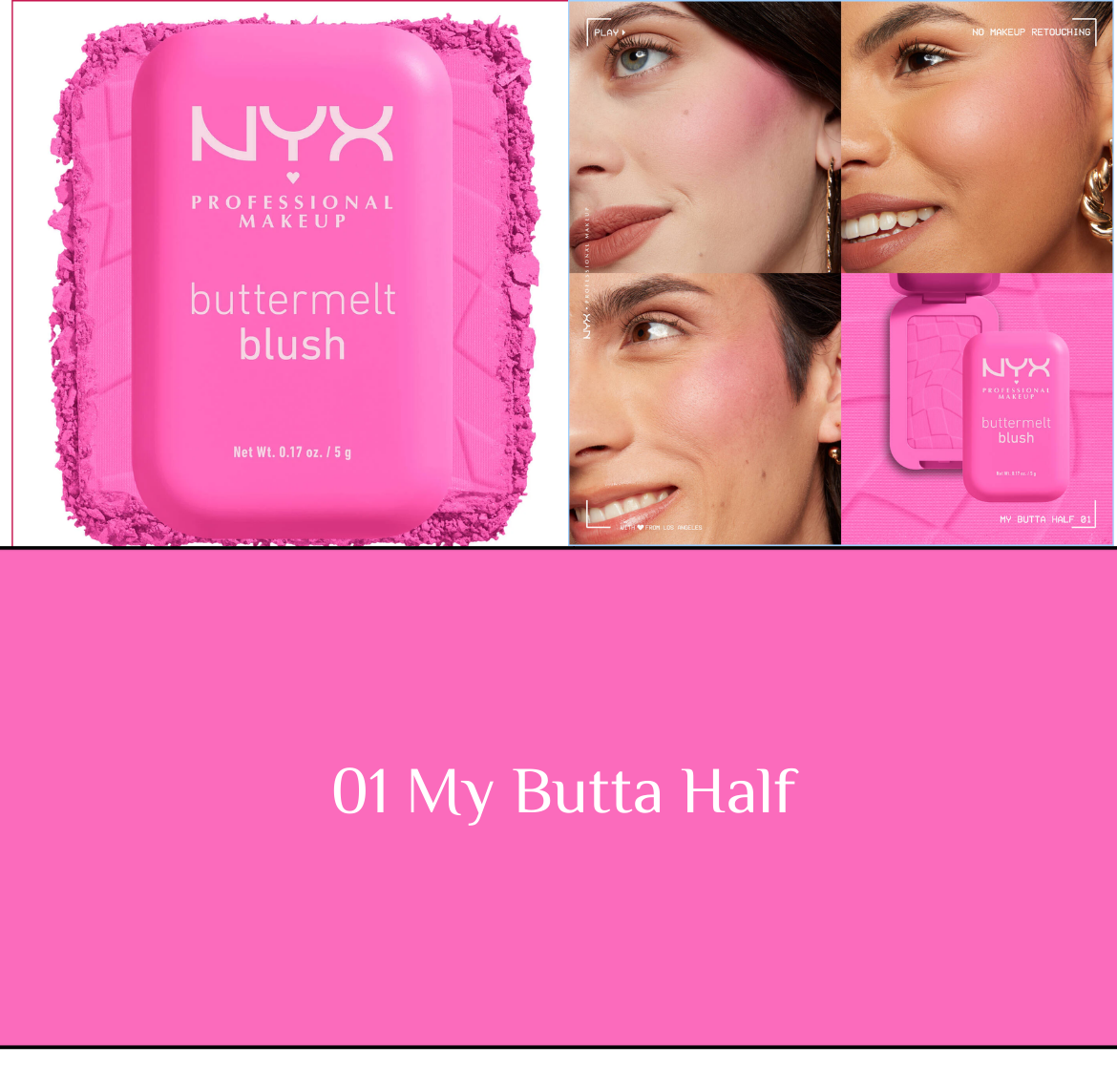 NYX Buttermelt Blush - 5g | ان واي اكس بلاش - ٥ غرام