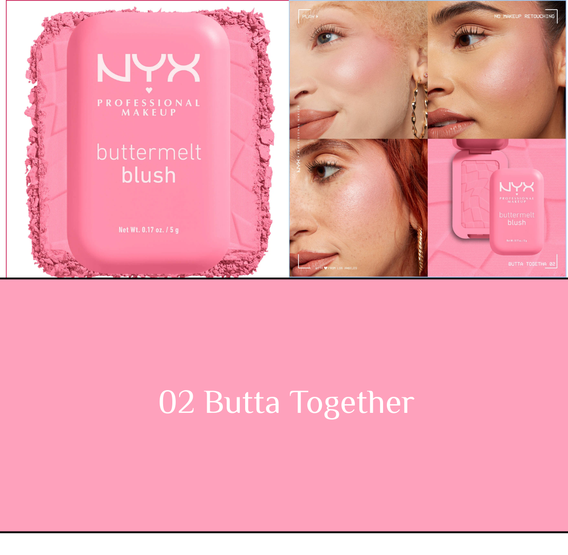 NYX Buttermelt Blush - 5g | ان واي اكس بلاش - ٥ غرام