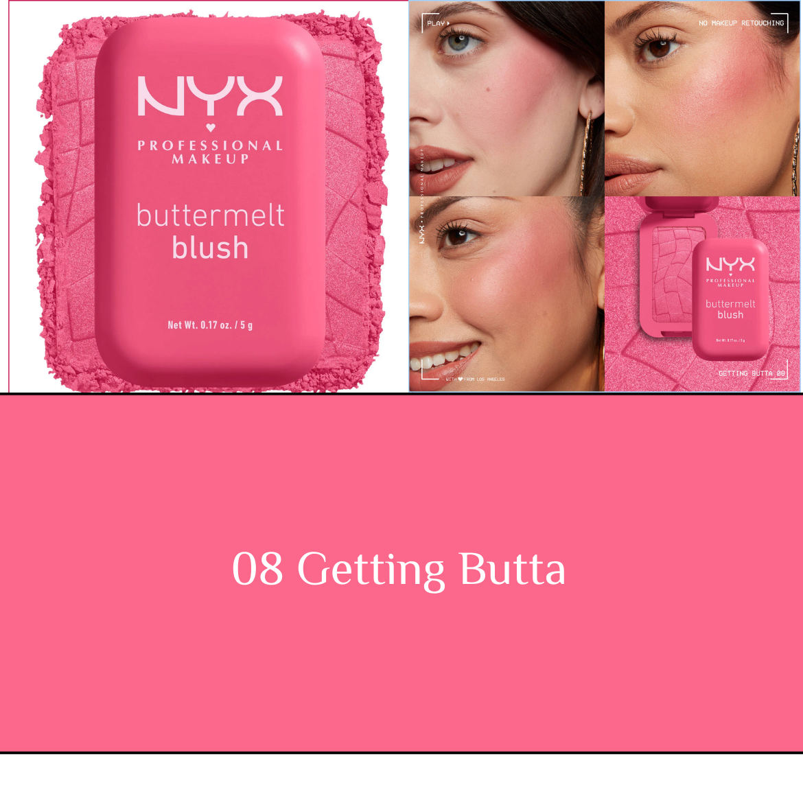 NYX Buttermelt Blush - 5g | ان واي اكس بلاش - ٥ غرام