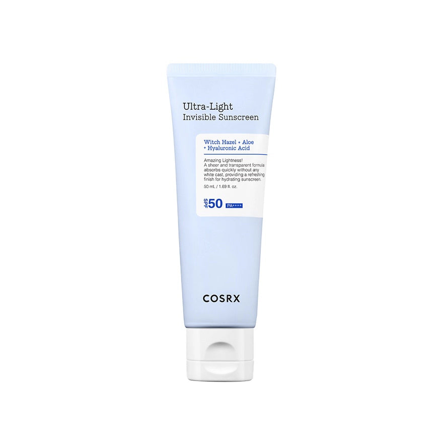 واقي الشمس غير المرئي الخفيف للغاية COSRX Ultra-Light Invisible Sunscreen بمعامل حماية SPF 50 PA++++ وبحجم 50 مل