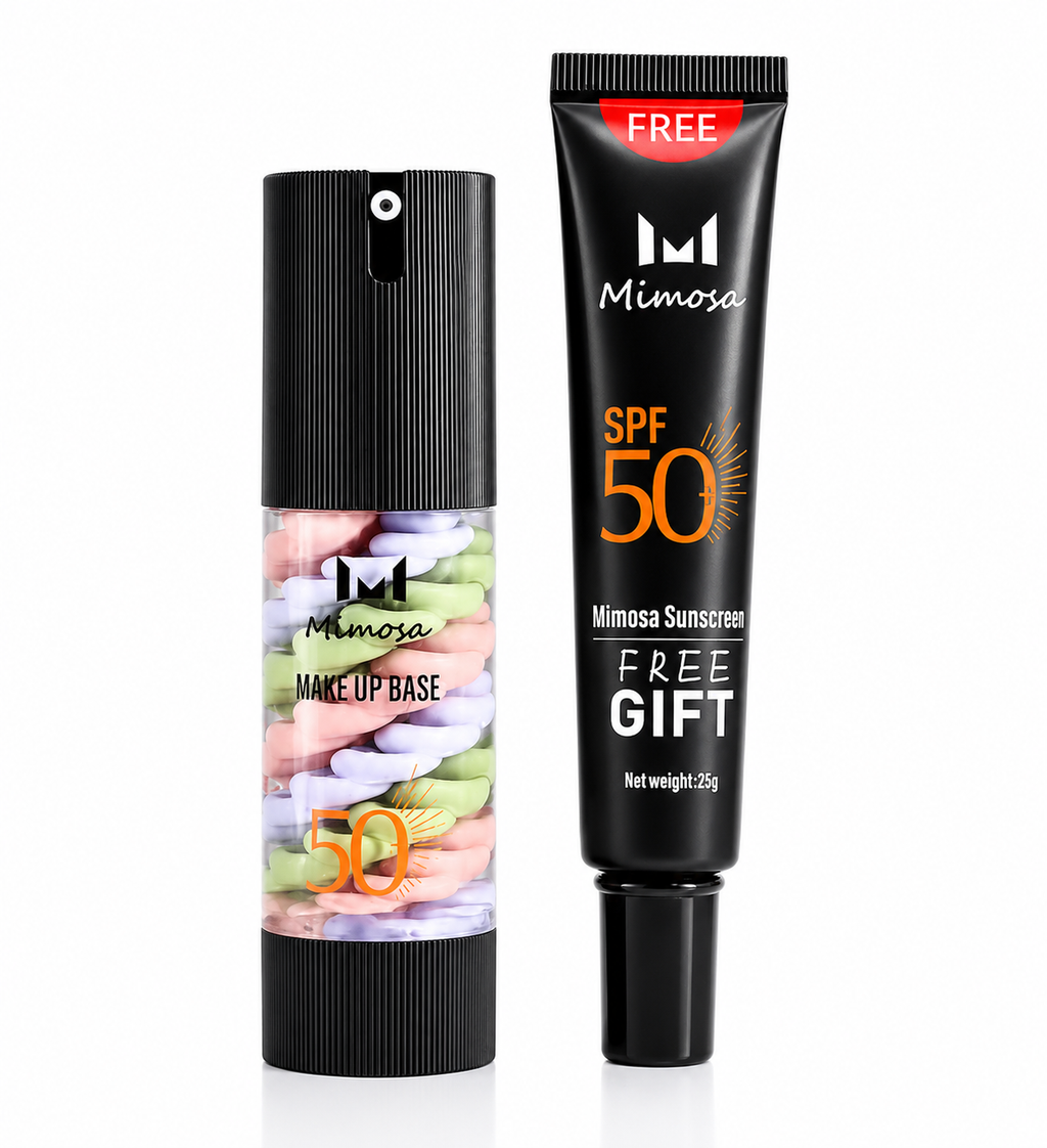 Mimosa MAKE UP BASE 7in
برايمر ميموسا ثلاثي الألوان