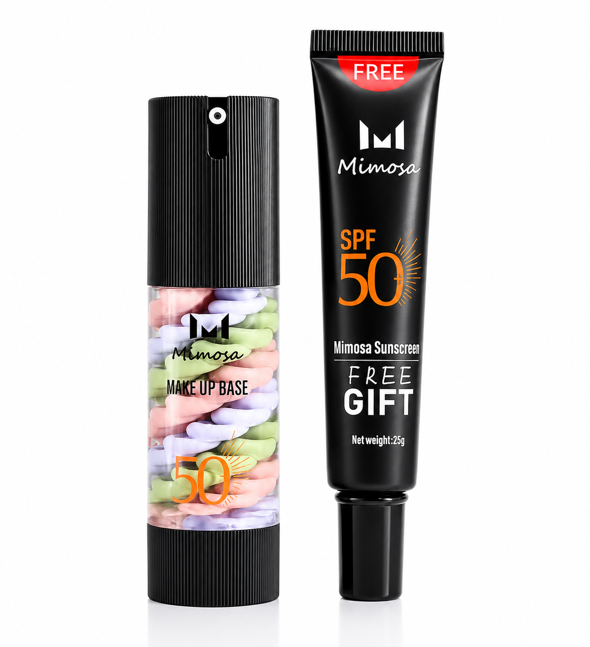 Mimosa MAKE UP BASE 7in
برايمر ميموسا ثلاثي الألوان