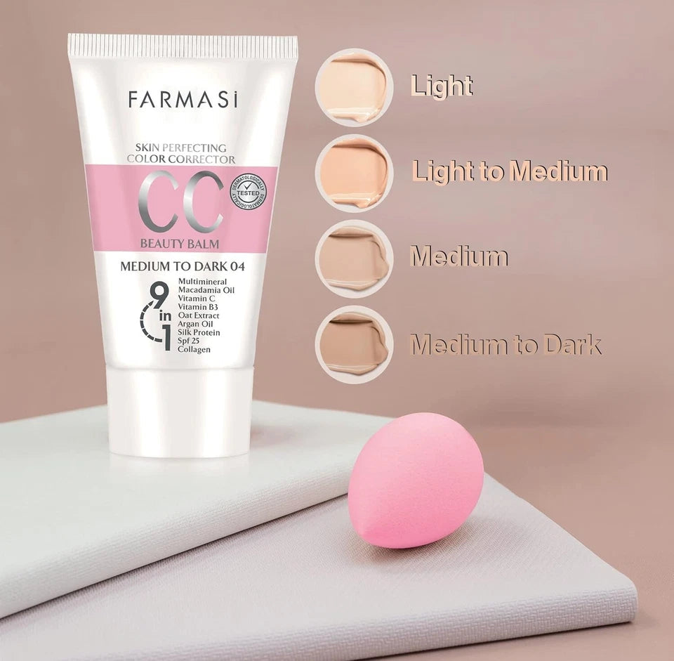 FARMASI CC Color Control Cream Foundation Balm - 50ml | فارماسي سي سي كريم - 50 مل