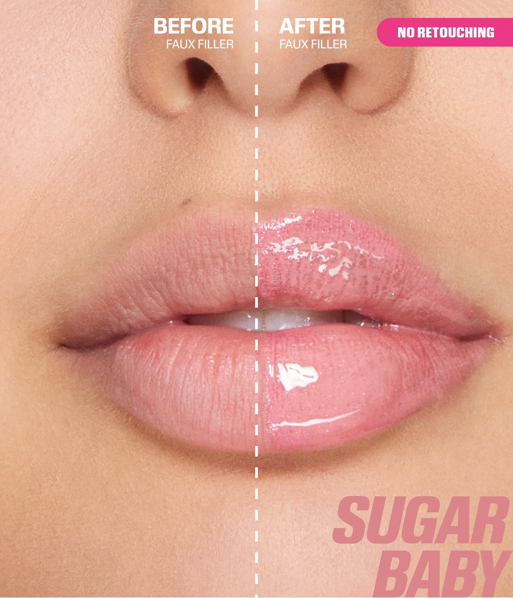 كلوس هدى بيوتي FAUX FILLER EXTRA SHINE LIP GLOSS(Sugar Baby)