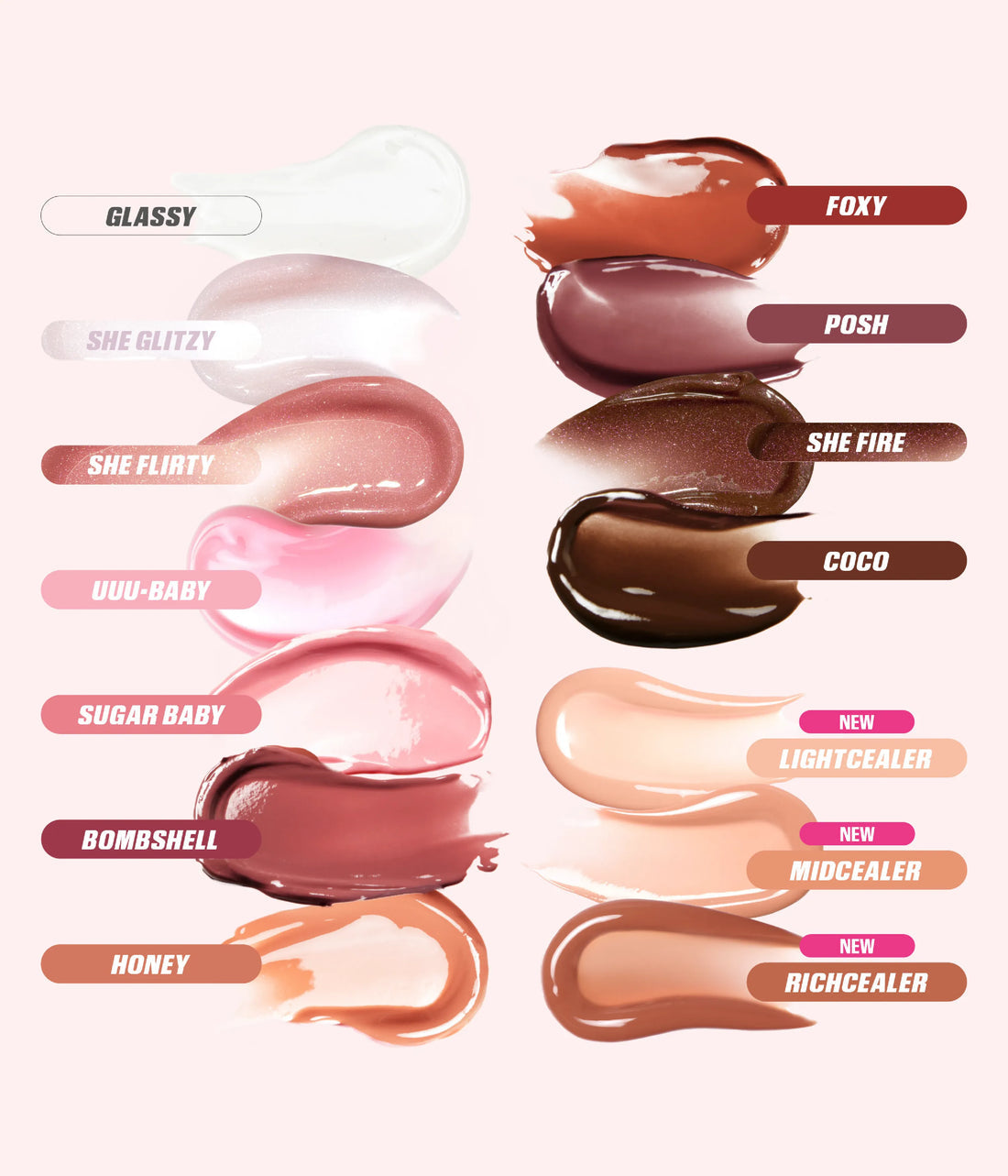 كلوس هدى بيوتي FAUX FILLER EXTRA SHINE LIP GLOSS(Sugar Baby)