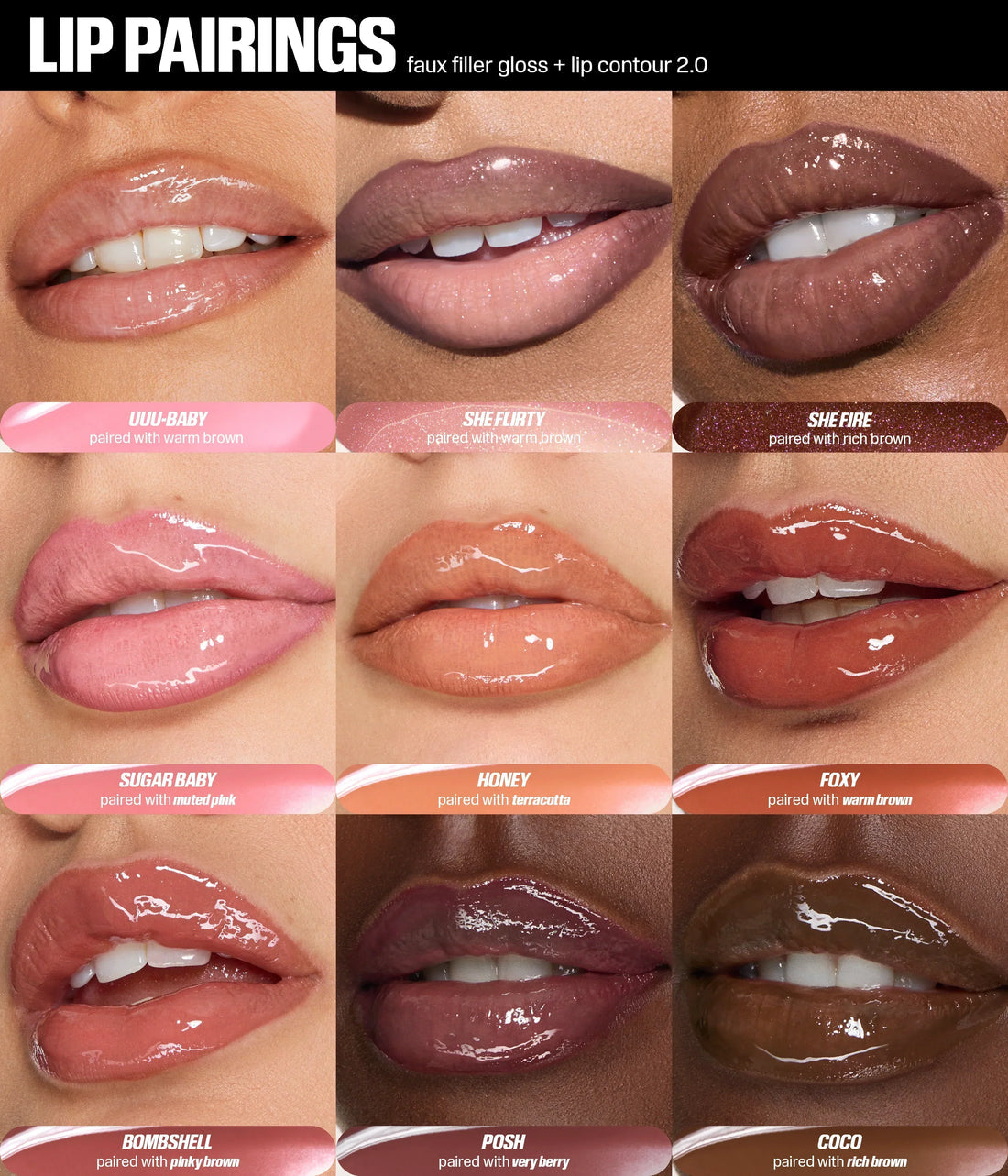 كلوس هدى بيوتي FAUX FILLER EXTRA SHINE LIP GLOSS(Sugar Baby)