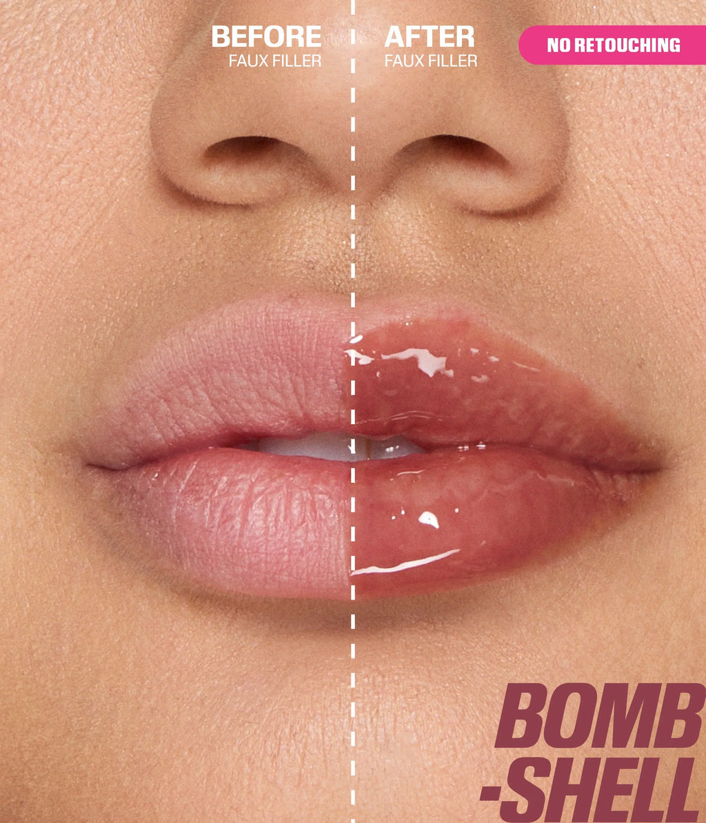 كلوس هدى بيوتي FAUX FILLER EXTRA SHINE LIP GLOSS (Bombshell)