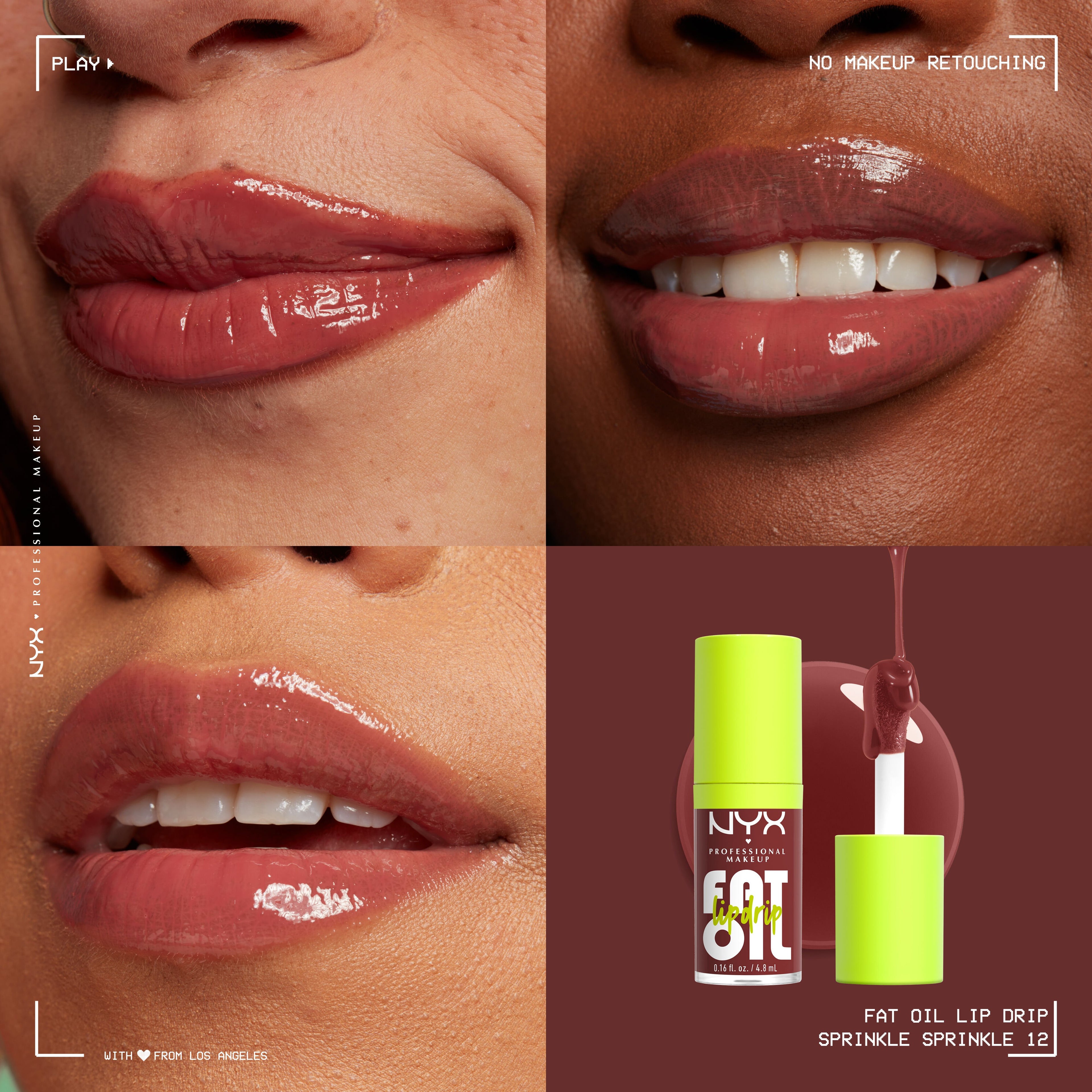 زيت مرطب شفاة ملون ان واي اكس. درجة (Sprinkle Sprinkle)FAT OIL LIP DRIP