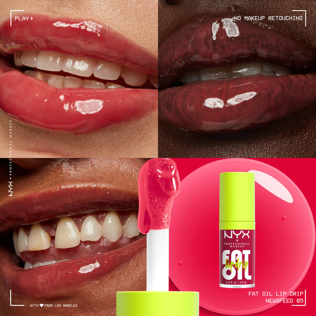 FAT OIL LIP DRIPزيت مرطب شفاه ملون ان واي اكس درجة (Newsfeed)