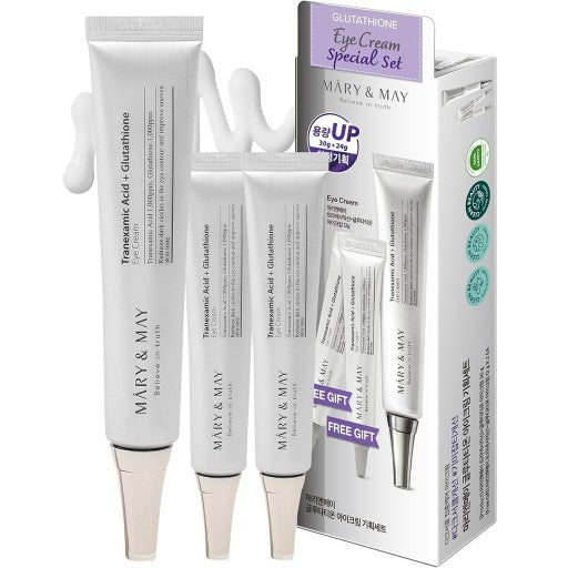 مجموعة كريم العين الخاصة بالجلوتاثيون وحمض الترانيكساميك (Tranexamic Acid + Glutathione Eye Cream Special Set)