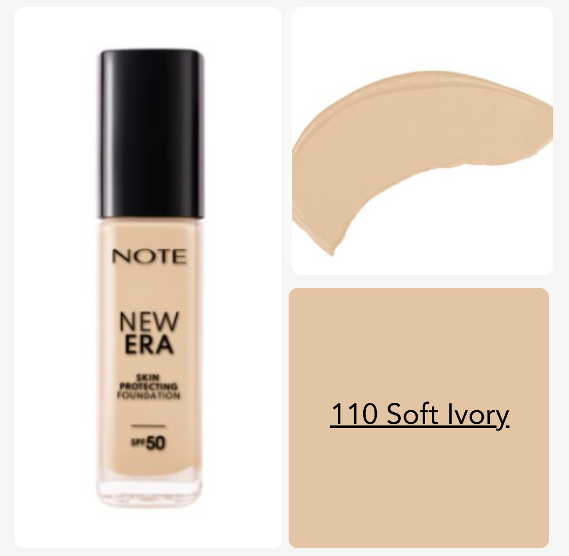 NOTE New Era Skin Protecting Foundation SPF50 - 30ml | نوت كريم أساس -
