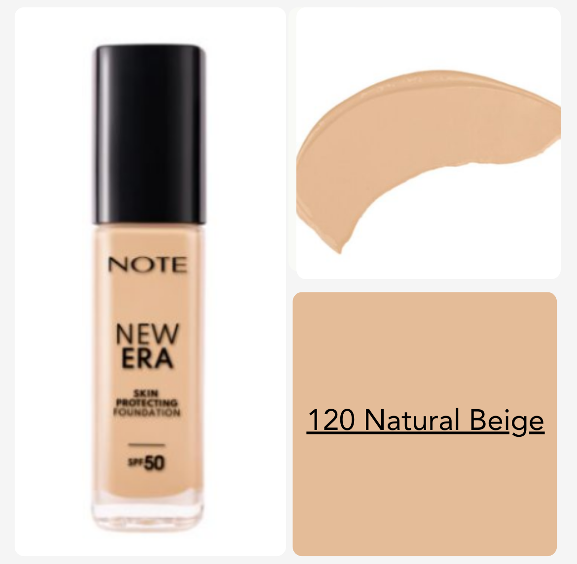 NOTE New Era Skin Protecting Foundation SPF50 - 30ml | نوت كريم أساس -