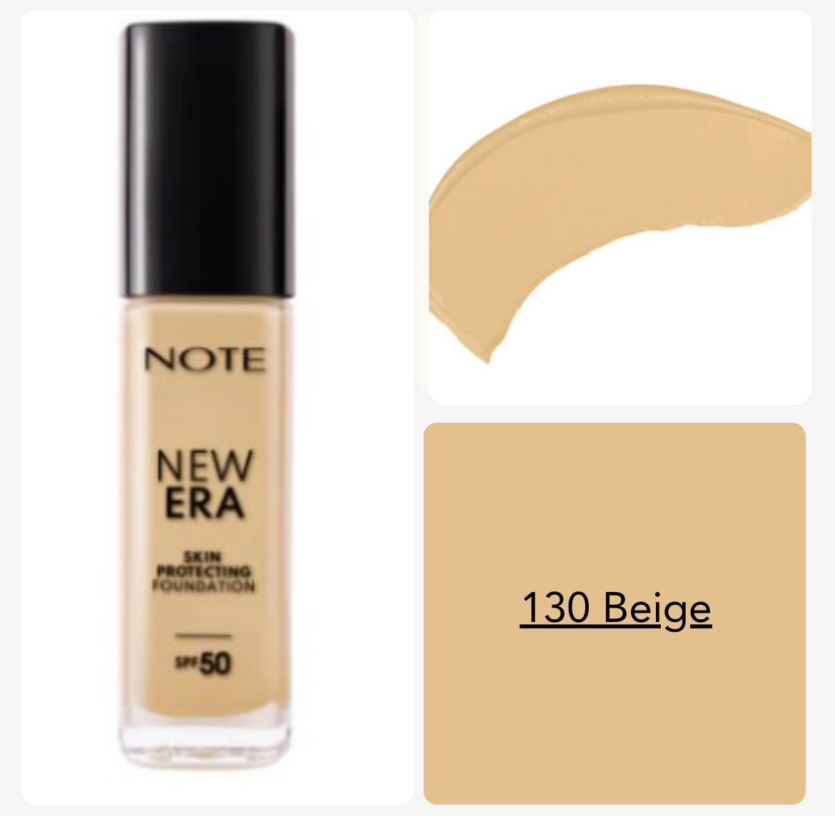 NOTE New Era Skin Protecting Foundation SPF50 - 30ml | نوت كريم أساس -