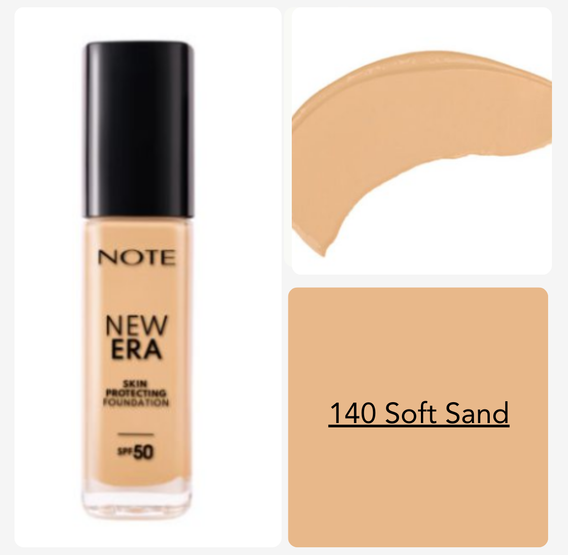 NOTE New Era Skin Protecting Foundation SPF50 - 30ml | نوت كريم أساس -