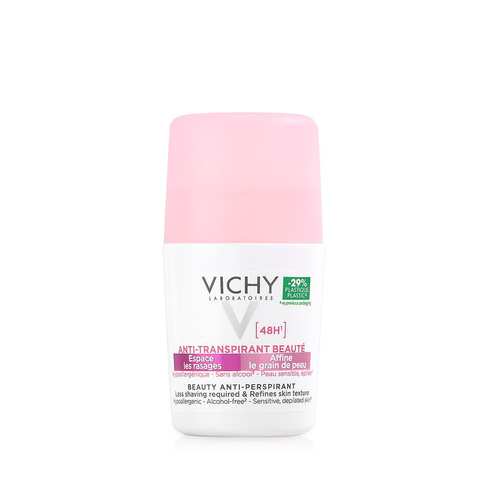 مزيل عرق رول-أون بيوتي المضاد للتعرق للبشرة الحساسة من فيشي (Vichy Beaute Anti-Perspirant 48H) بسعة 50 مل