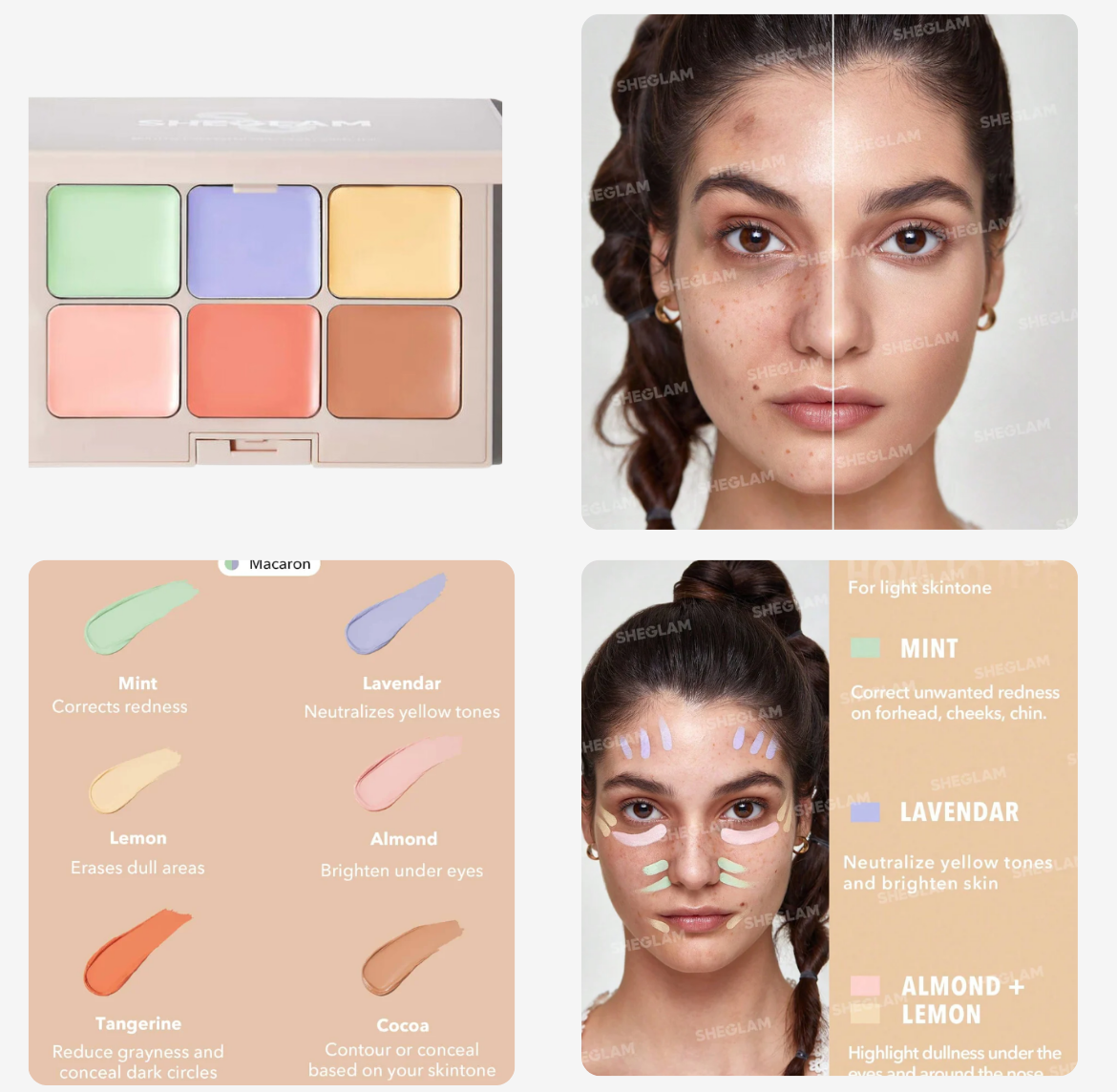 SHEGLAM Multi-Fix Concealer And Color Corrector | شيكلام خافي عيوب ومصحح ألوان