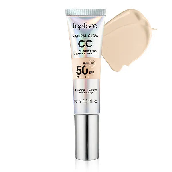 TOPFACE NATURAL GLOW CC CREAM & CONCEALER - 30ml | توب فيس كريم سي سي و كونسيلر -