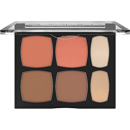 كاتريس باليت ألوان الصيف للوجه بلاش, برونزر و هايلايتر | Catrice Summer Obsession 010 Palette Matte and Glow