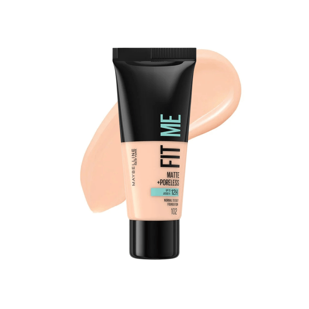 فاونديشن فت مي مايبلين درجة  | Maybelline fit me matte + poreless normal to oily foundation 102