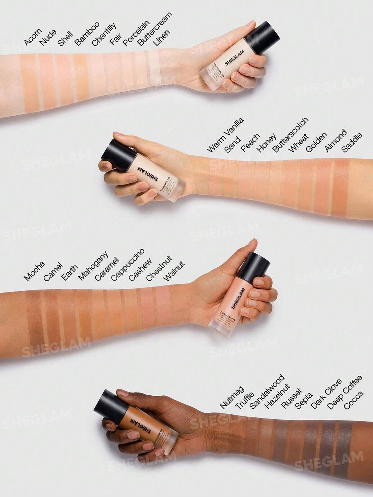SHEGLAM Complexion Pro Long Lasting Breathable Matte Foundation كريم اساس من شيكلام
