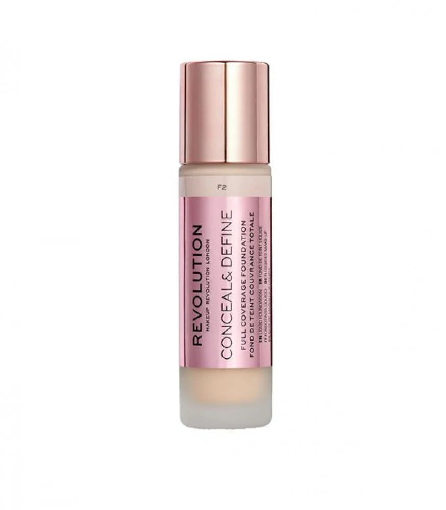 Revolution Conceal & Define Full Coverage Foundation - 23ml | ريفلوشن فونديشن عال التغطيه - 23 مل