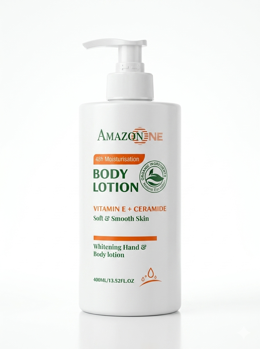 لوشن مرطب ومبيض للجسم واليدين من ماركة Amazonene