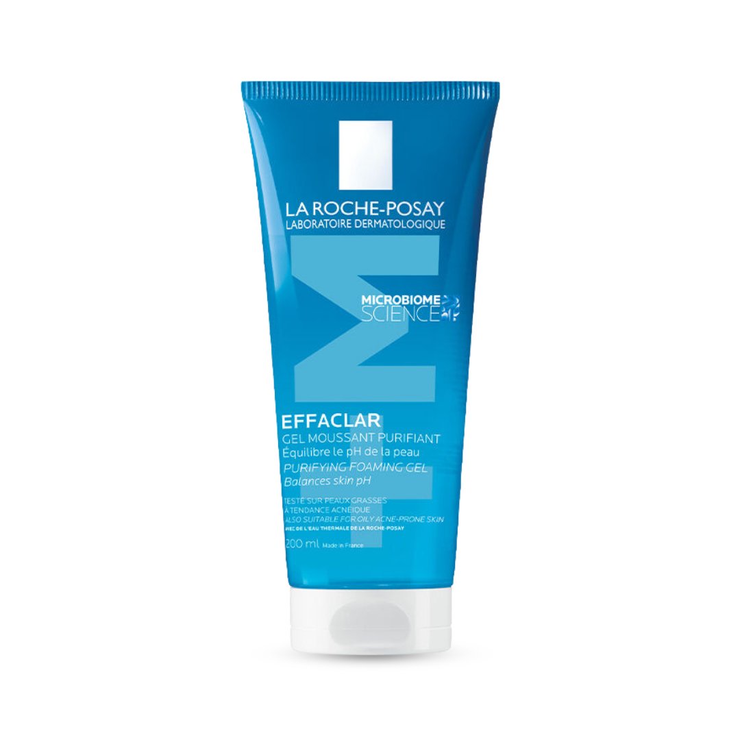 غسول جل رغوي لاروش بوزيه - 200مل | La Roche Posay Effaclar Gel moussant Purifiant Foaming Gel