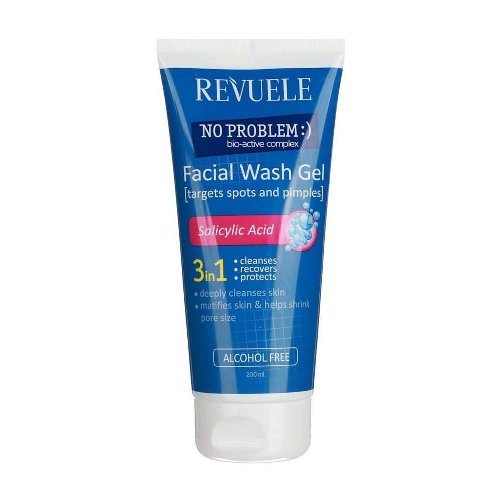 غسول سالسليك اسيد ريفولي - 200مل | Revuele No Problem Facial Wash Gel with Salicylic Acid