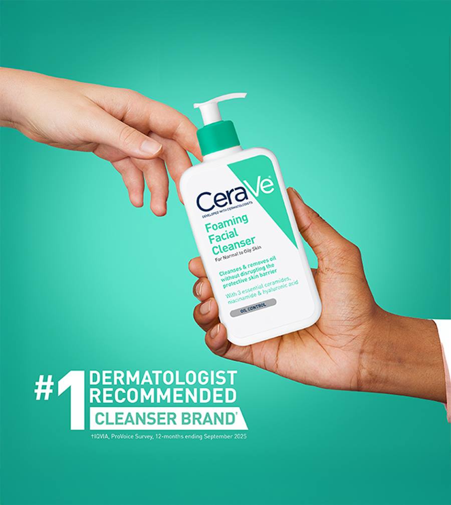 Cerave Foaming Facial Cleanser FOR NORMAL TO OILY SKIN 237ml سيرافي منظف بشره جل للبشره العاديه والدهنية الاصدار الامريكي