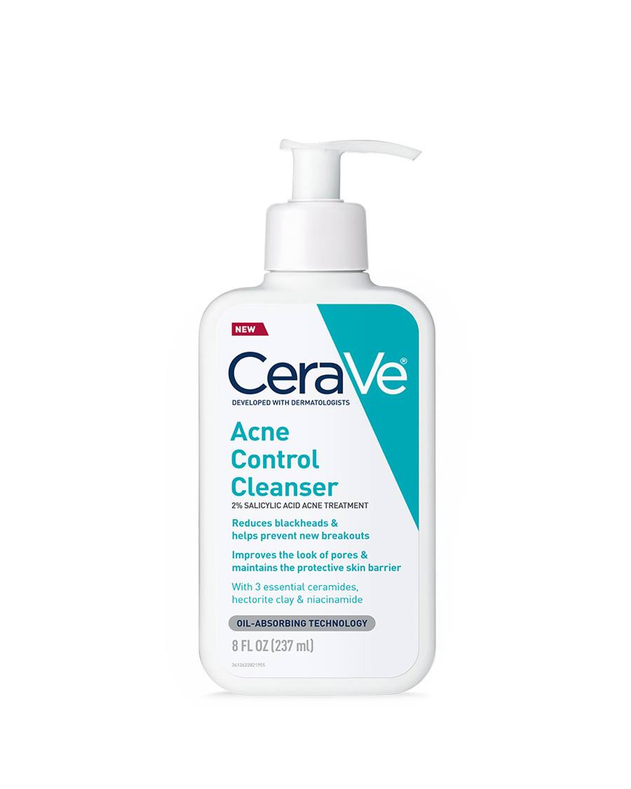 CeraVe Blemish Control Cleanser Face Wash For Acne & Blemish Prone Skin with 2% Salicylic Acid, Niacinamide and Ceramides -236ml | سيرافي غسول لحب الشباب - 236 مل