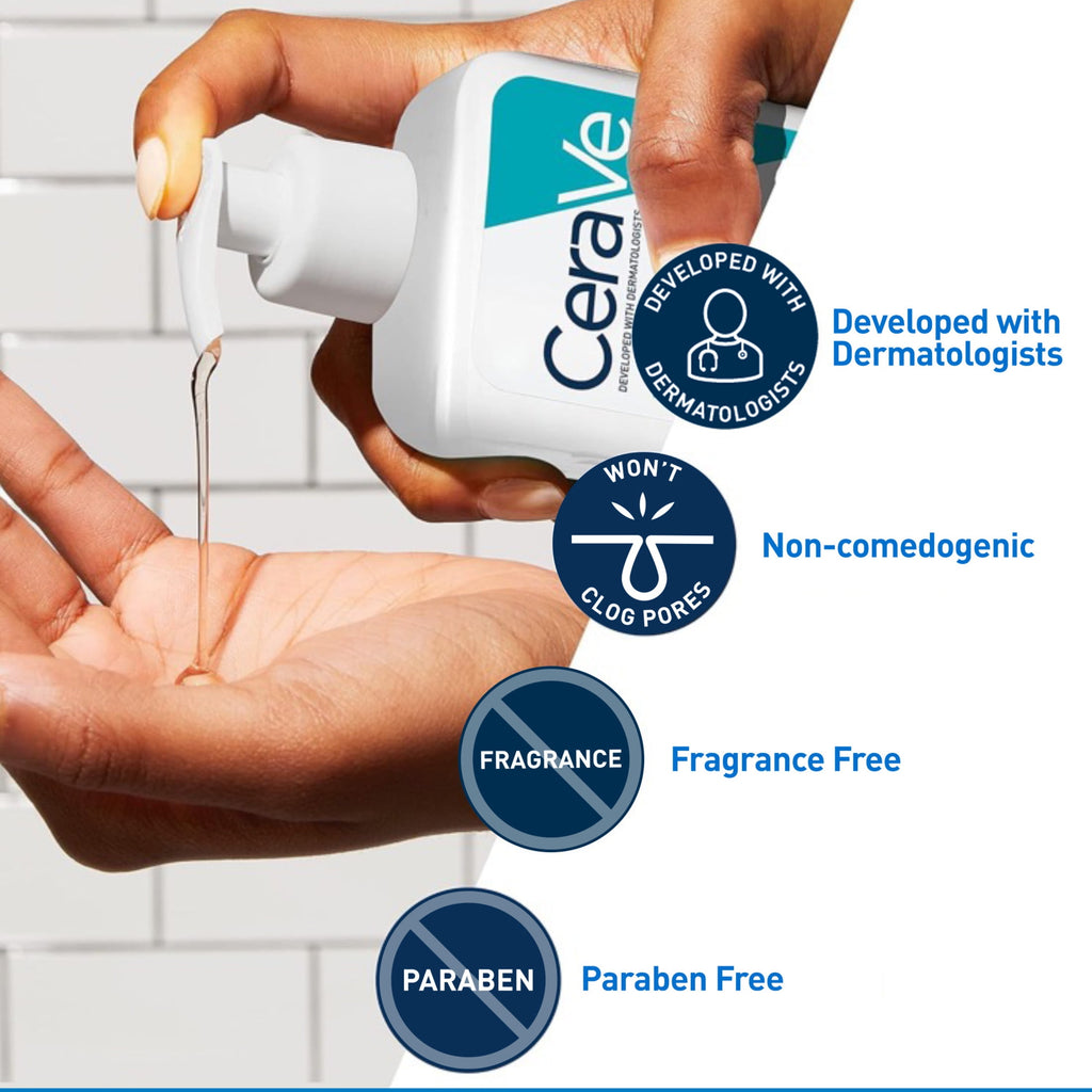 غسول سيرافي (CeraVe Acne Control Cleanser) بحجم 473 مل (Value Size)، وهو منتج مخصص للبشرة المعرضة لحب الشباب والدهنية