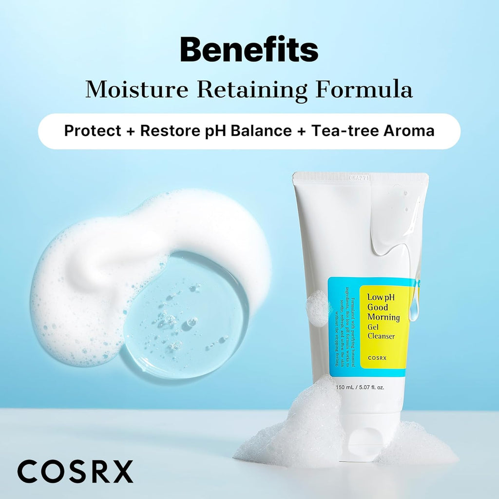 غسول جل كوزركس لو بي إتش جود مورنينج (COSRX Low pH Good Morning Gel