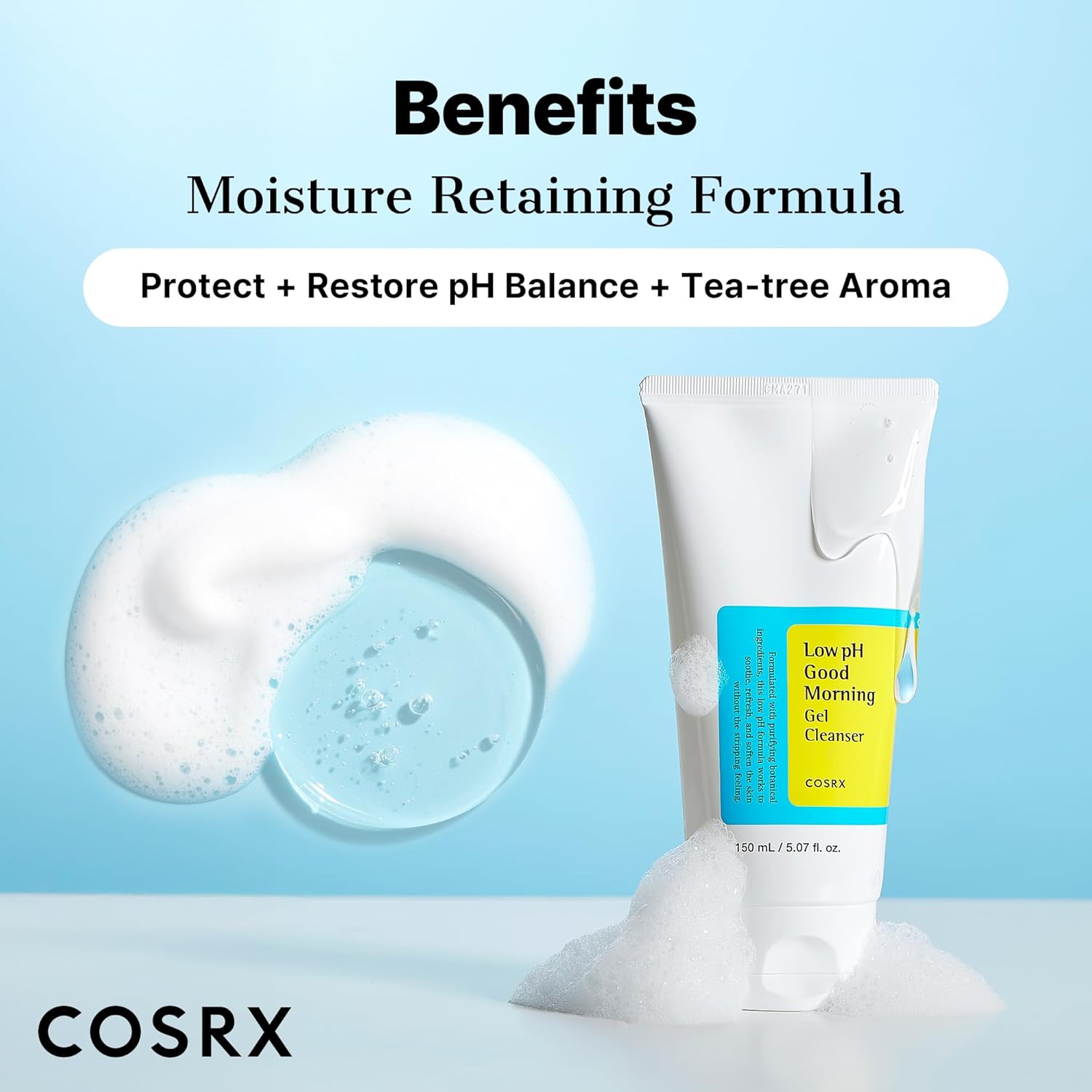 غسول جل كوزركس لو بي إتش جود مورنينج (COSRX Low pH Good Morning Gel