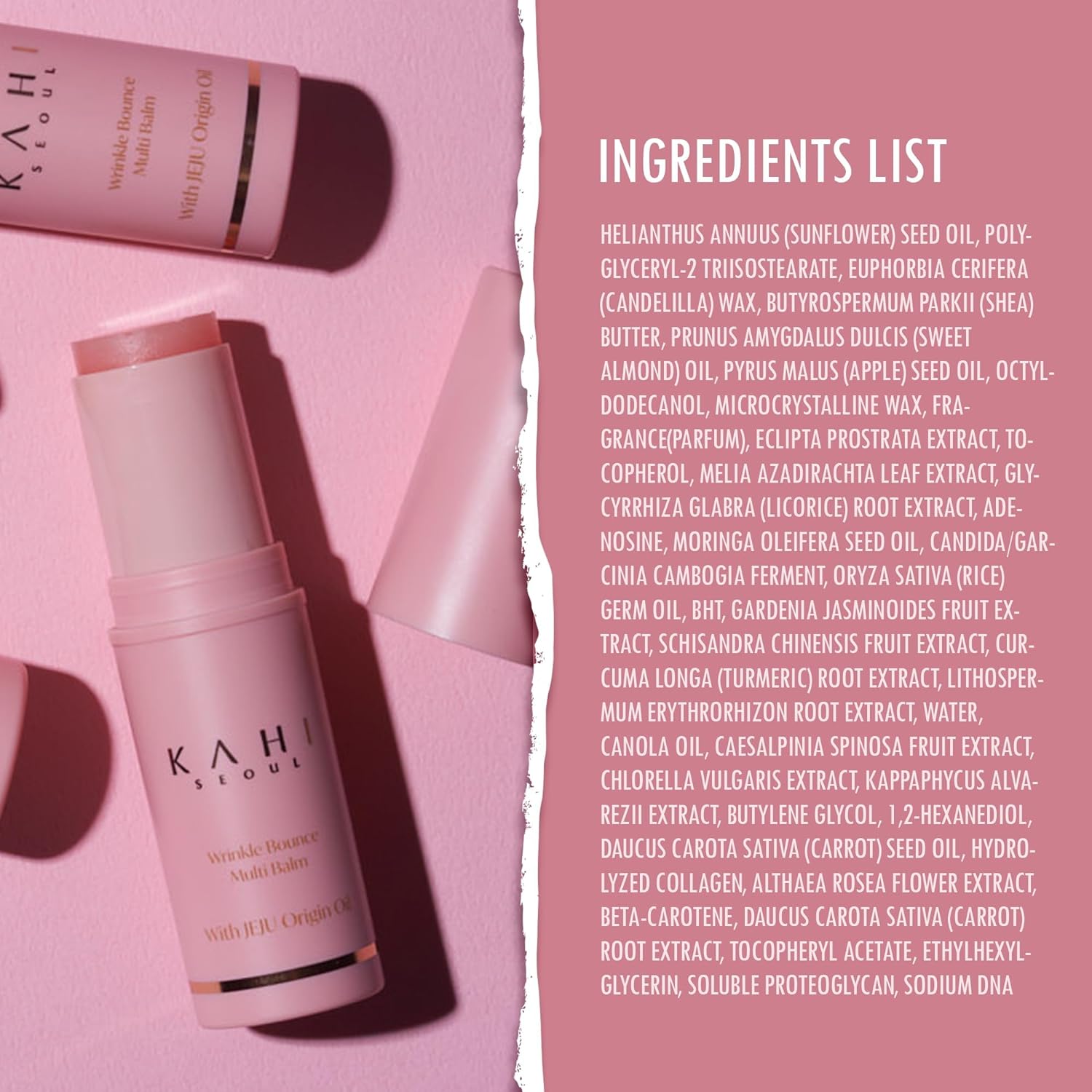 بلسم مرطب كوري شهير مصمم للاستخدام المتعدد على الوجه والرقبة.KAHI Wrinkle Bounce Multi Balm